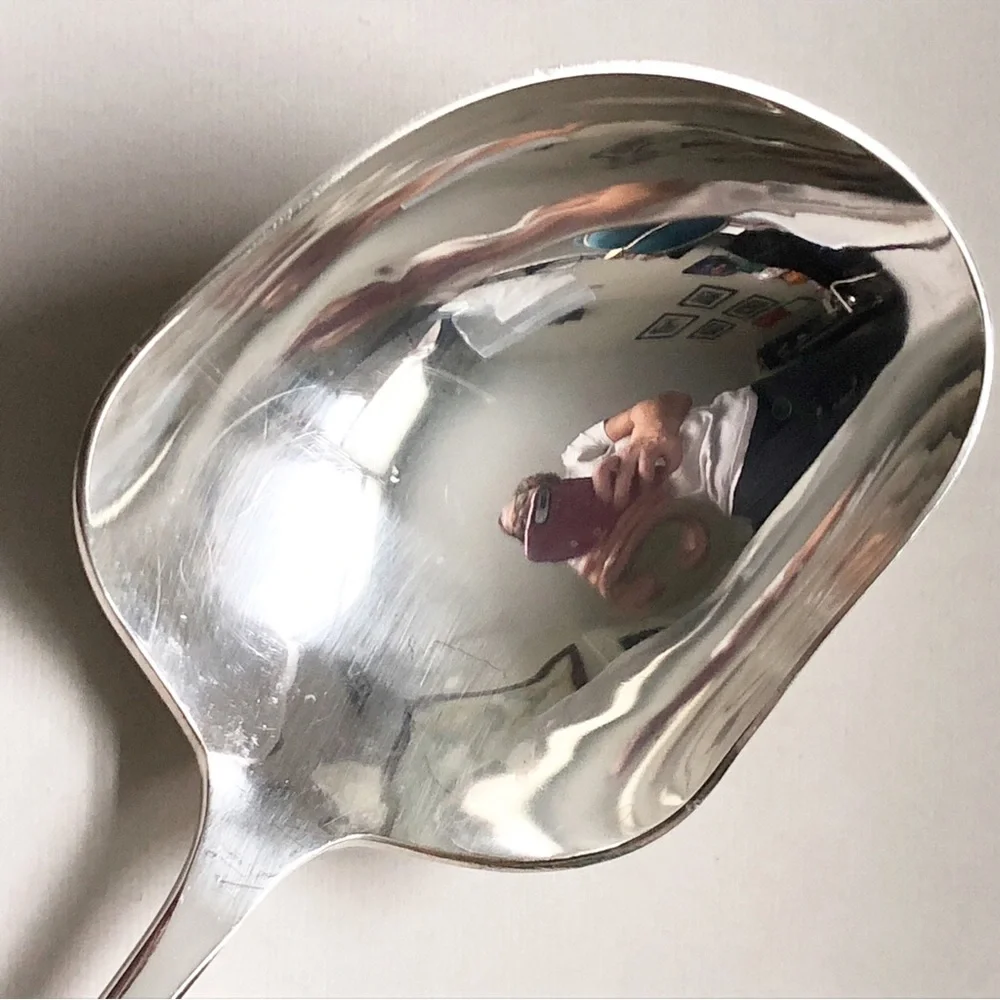 Semi Antique Victor Silver Company Silver Plated Long Handled Serving Spoon
